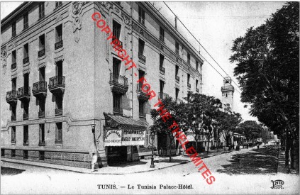 Tunisia Palace Hotel, Tunis, early 1920s.