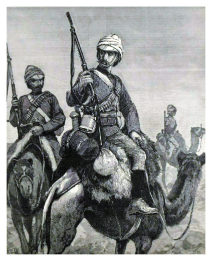 The Camel Corps for the Nile Expedition, 1884.