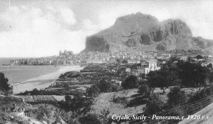 Cefalù, Sicily – Panorama, c. 1920 E.V.