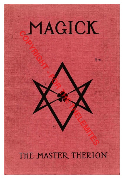 Front wrapper, Magick in Theory and Practice, Vol. 1, 1930 E.V.