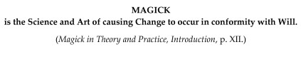 MAGICK - Definition