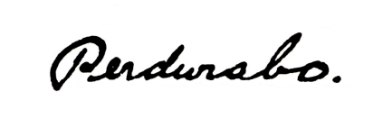 Perdurabo signature 