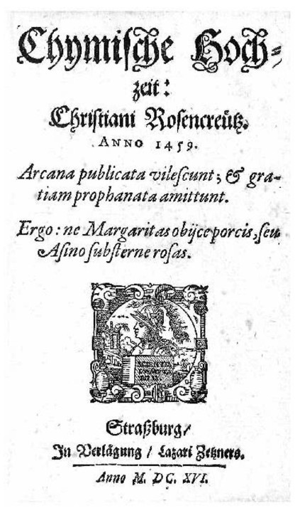 Chymische Hochzeit, 1616, title page
