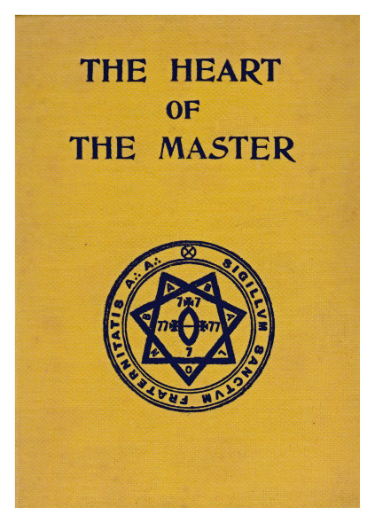 The Heart of the Master, 1938 EV, upper cover