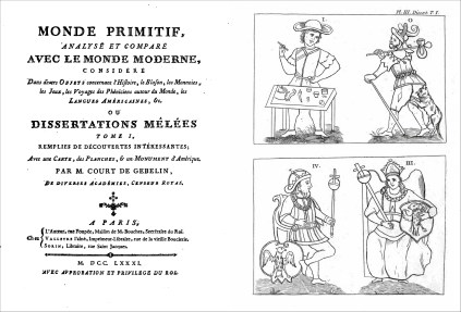 Monde primitif, Tome I, 1781, title page and Plate III