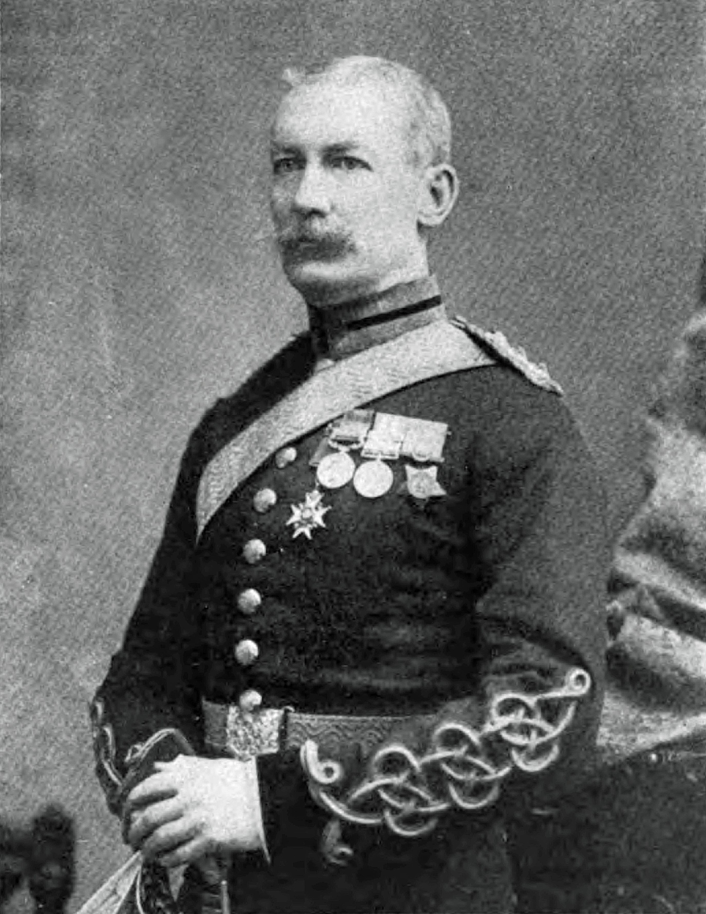 Colonel J. B. B. Dickson, C.B., on his way to command the 4th Cavalry Brigade in South Africa in 1900.