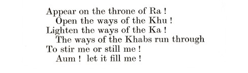 Aum! Let it fill me!, The Book of the Law, 1938 E.V.